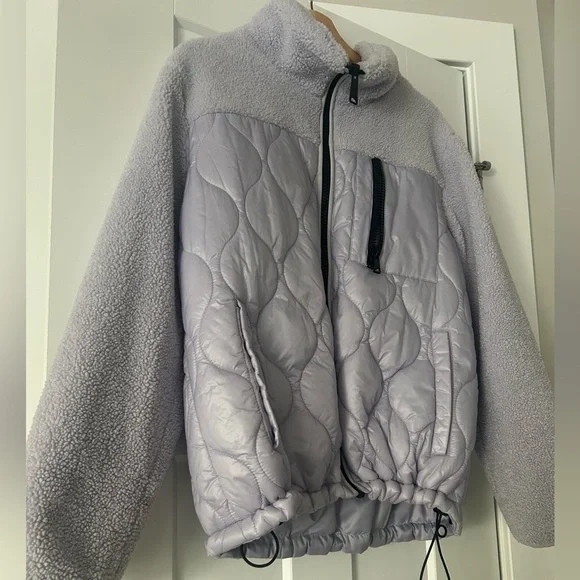 Koolaburra by Ugg Lavender mixed media Sherpa Jacket size L - Picture 2 of 9